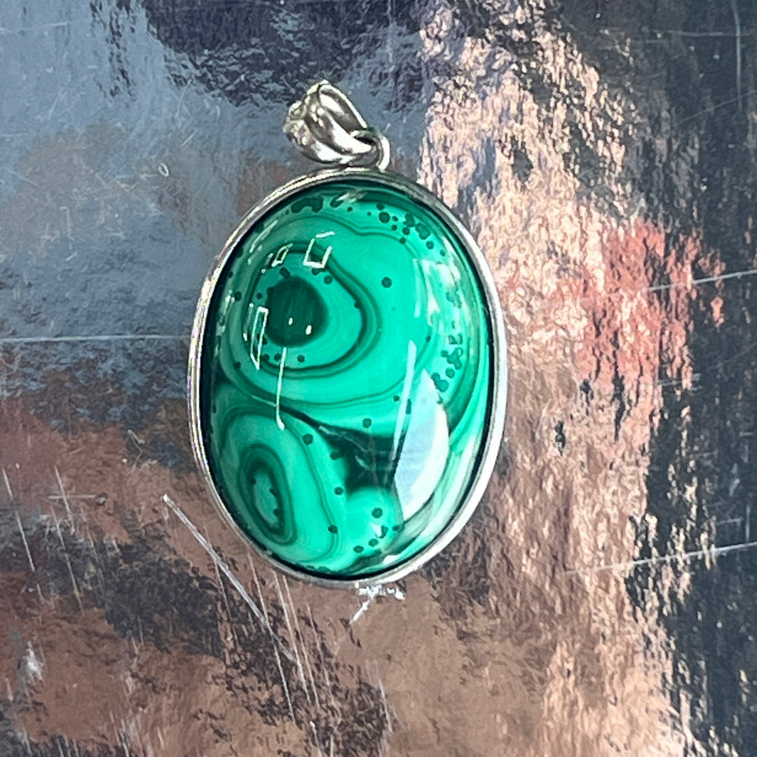 Unique,Malachite Pendant