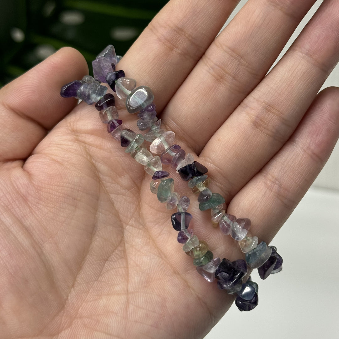 Fluorite Chips Bracelet