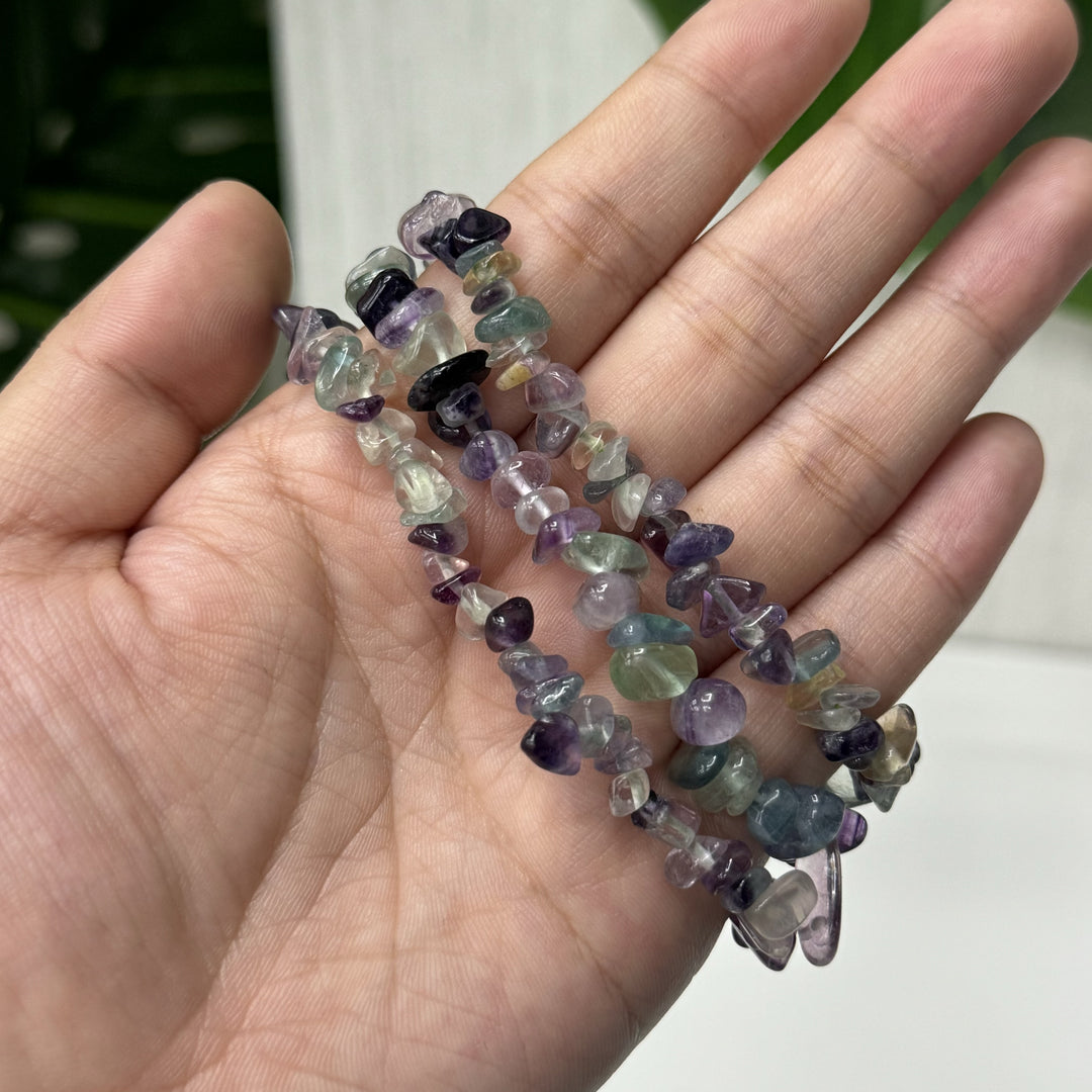 Fluorite Chips Bracelet