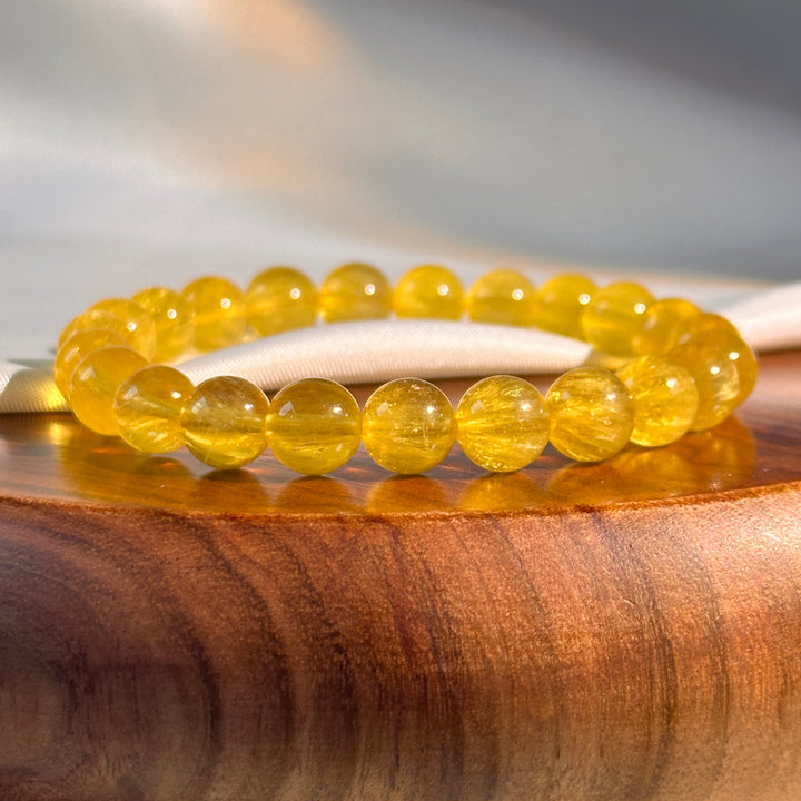 Yellow Fluorite Bracelet 8.9-9.2mm