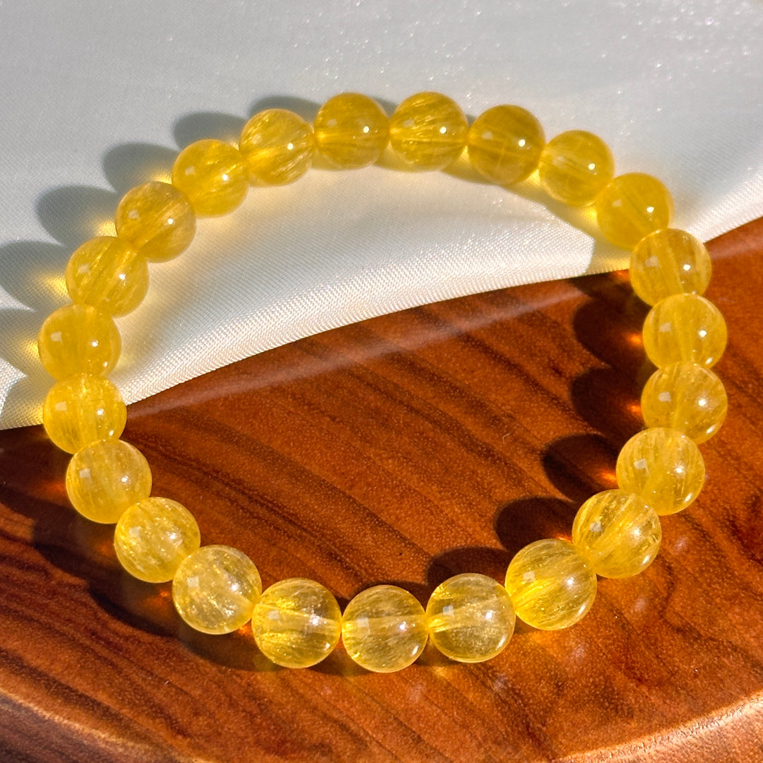 Yellow Fluorite Bracelet 8.9-9.2mm