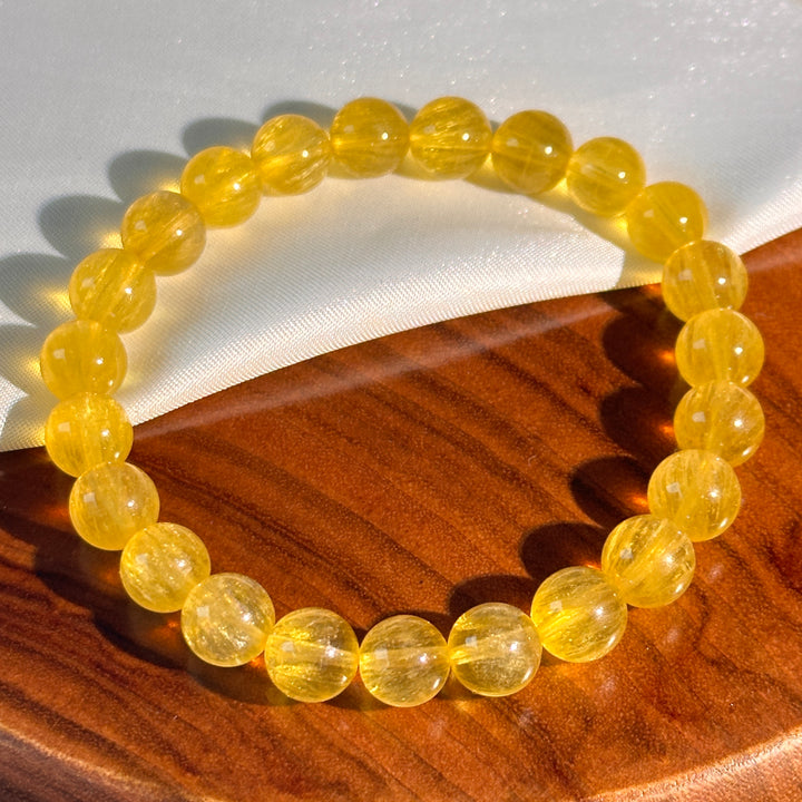 Yellow Fluorite Bracelet 8.9-9.2mm