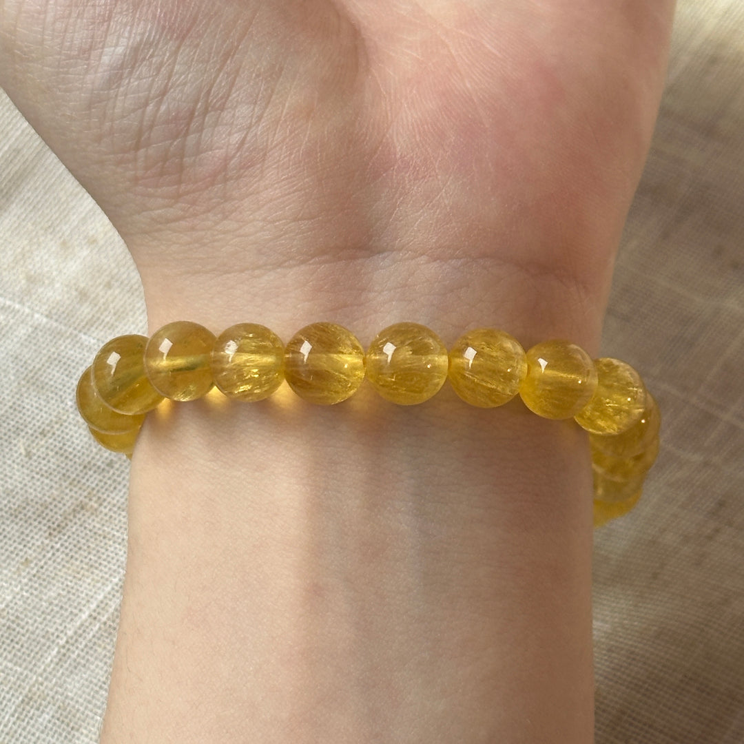 Yellow Fluorite Bracelet 8.9-9.2mm