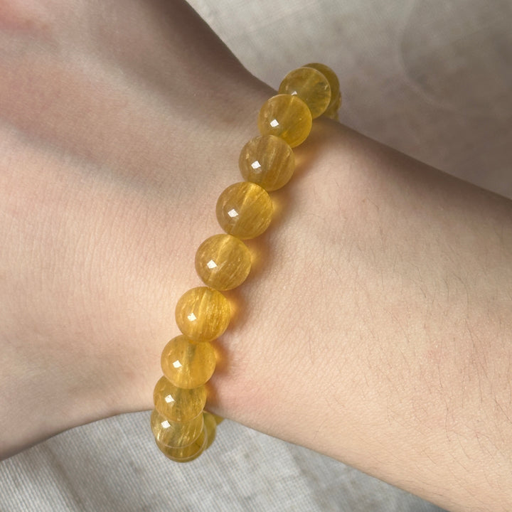 Yellow Fluorite Bracelet 8.9-9.2mm