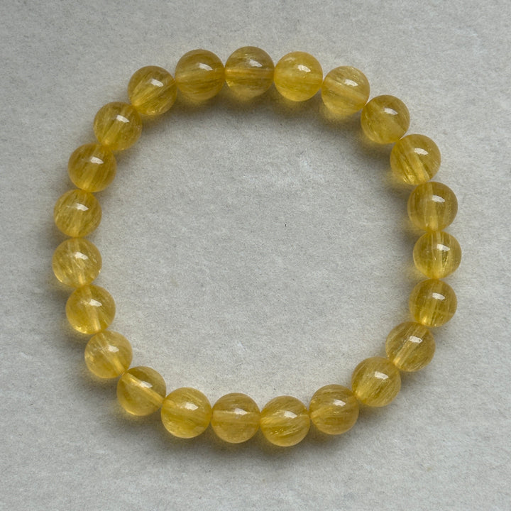 Yellow Fluorite Bracelet 8.9-9.2mm