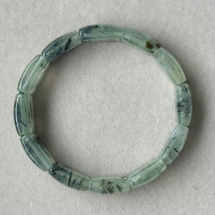 Prehnite Square Bracelet 10.3-10.8mm