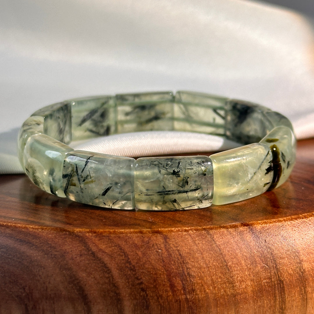 Prehnite Square Bracelet 10.3-10.8mm
