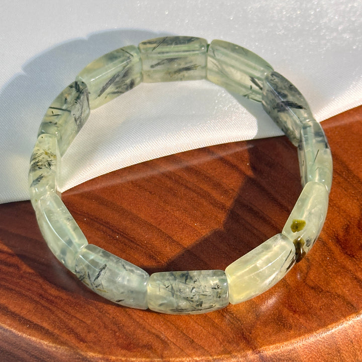 Prehnite Square Bracelet 10.3-10.8mm