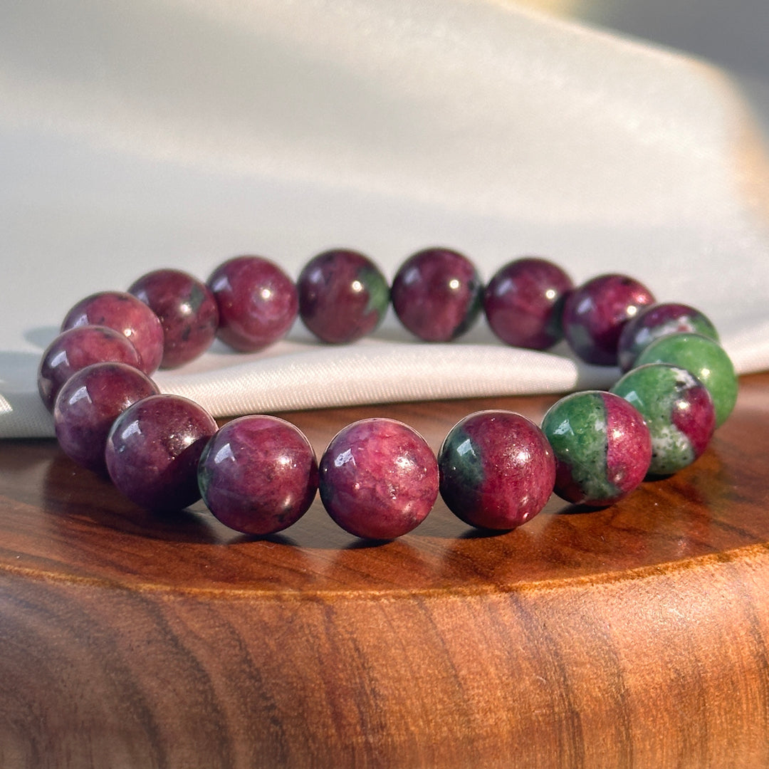 Ruby in Zoisite Bracelet 11.9-12.1mm