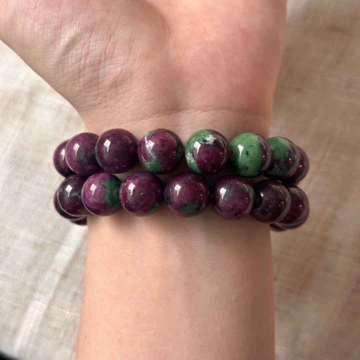 Ruby in Zoisite Bracelet 11.9-12.1mm