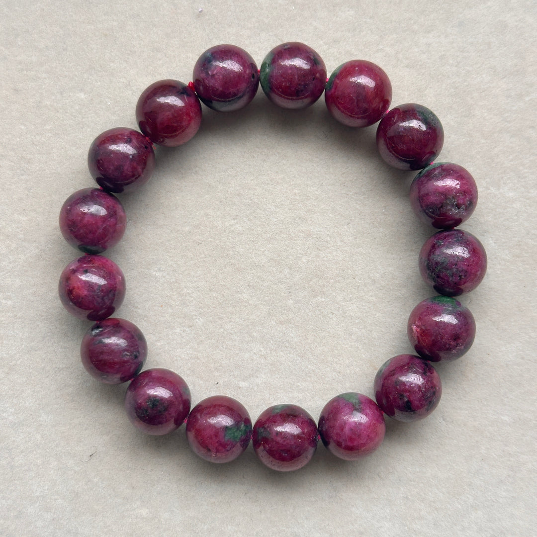 Ruby in Zoisite Bracelet 11.9-12.1mm