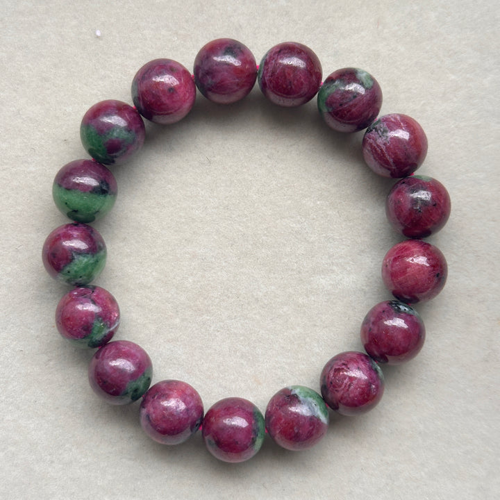 Ruby in Zoisite Bracelet 11.9-12.1mm