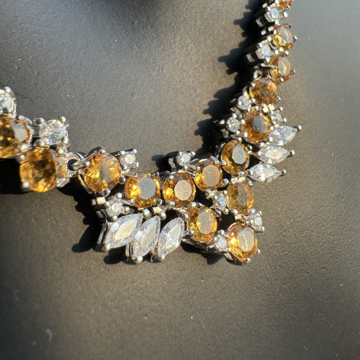 Luxury Citrine Necklace, S925