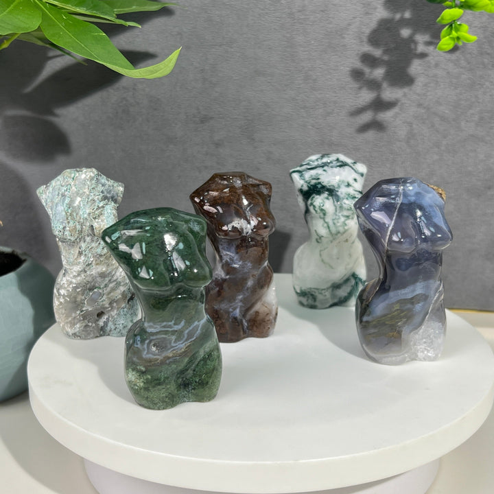 Moss Agate Goddess