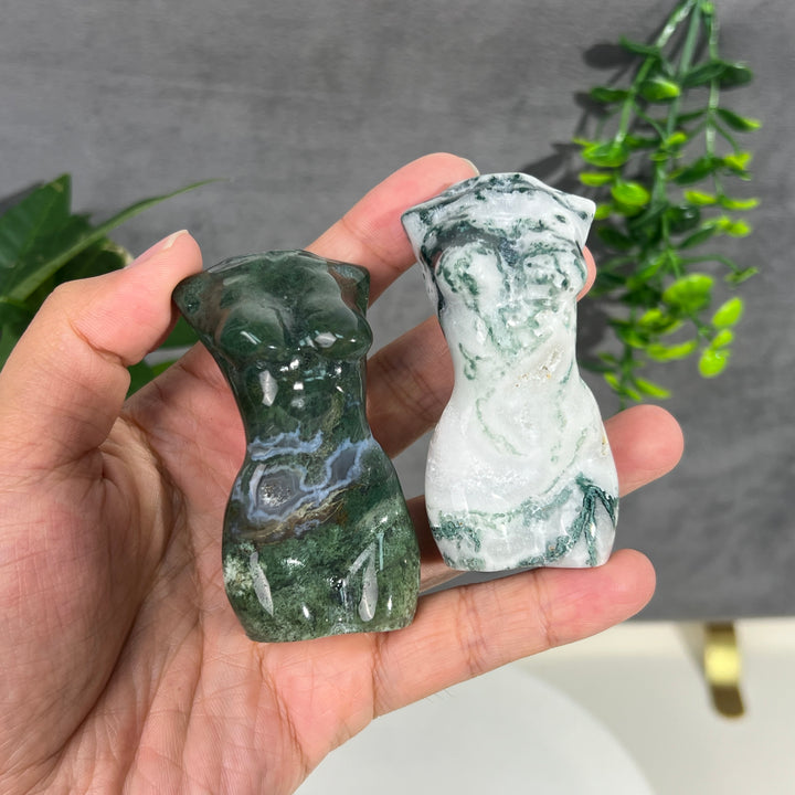 Moss Agate Goddess