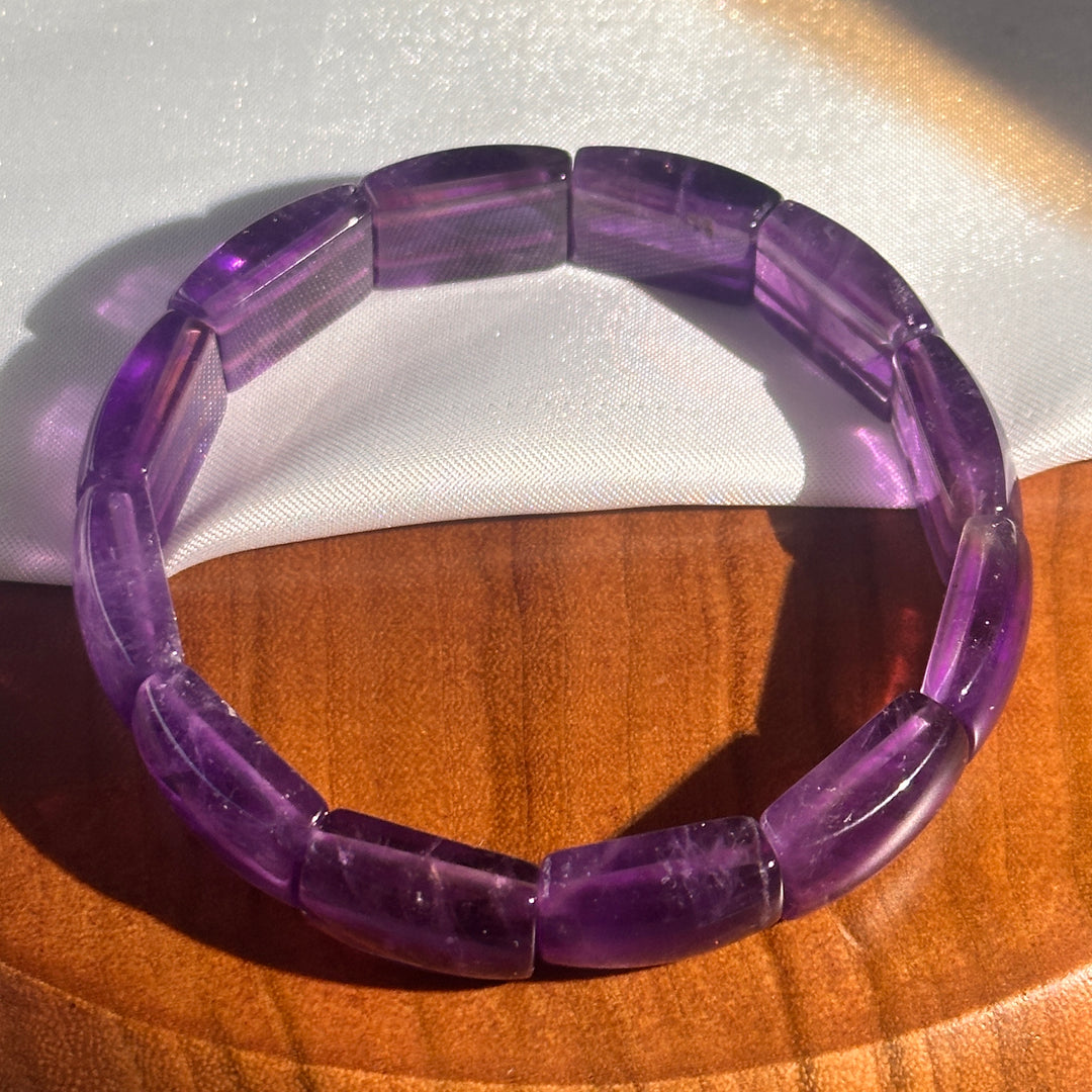 Amethyst Square Bracelet 10.6-10.9mm