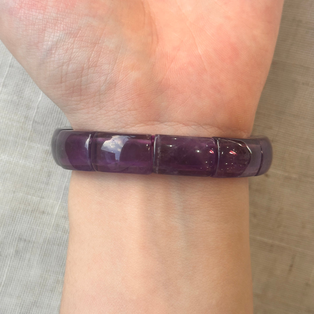 Amethyst Square Bracelet 10.6-10.9mm