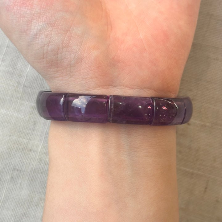 Amethyst Square Bracelet 10.6-10.9mm