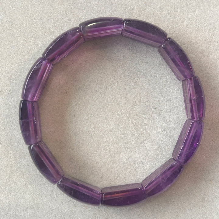 Amethyst Square Bracelet 10.6-10.9mm