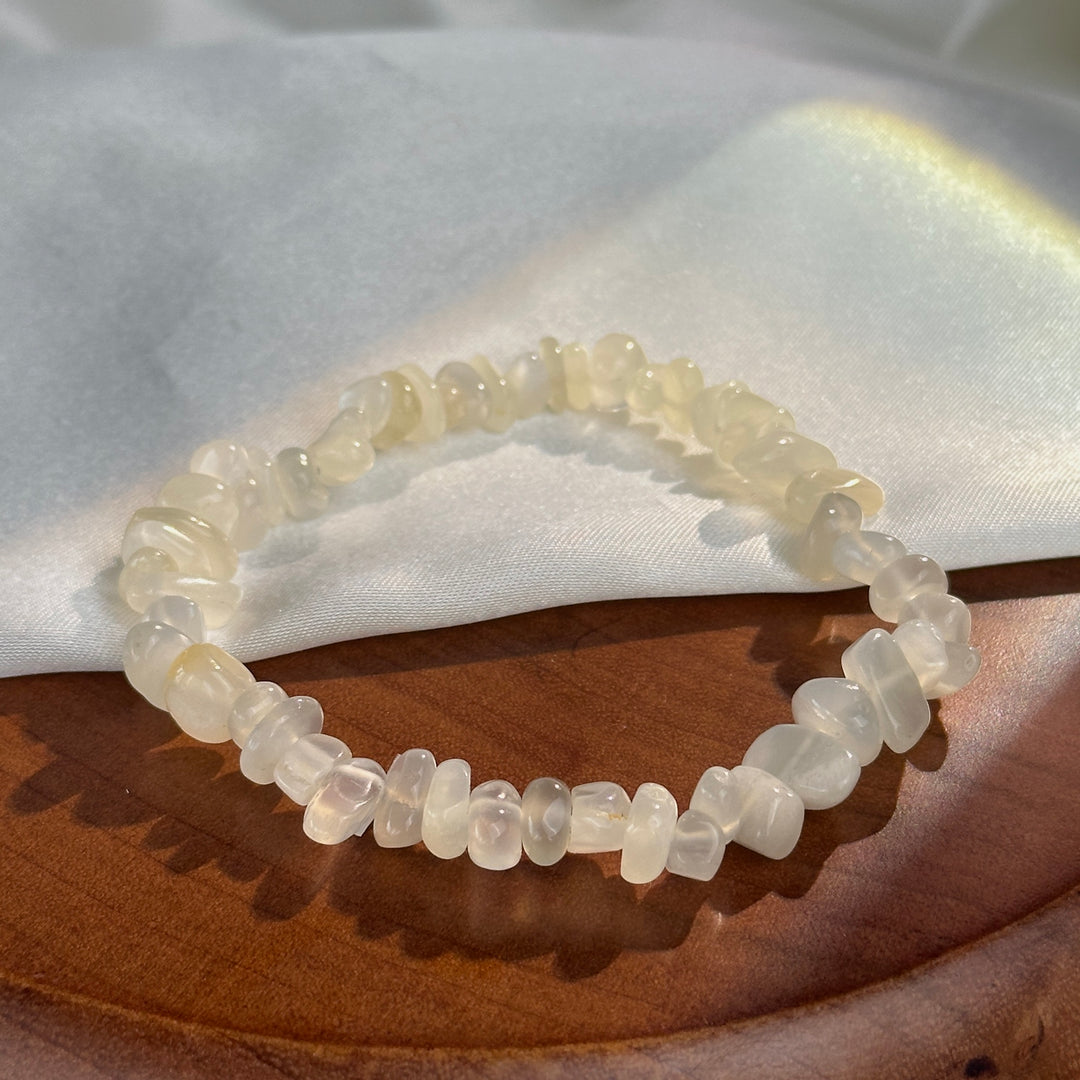 Natural Gemstone Elastic Stretch Crystal Mixed Chips Bracelet Bracelet