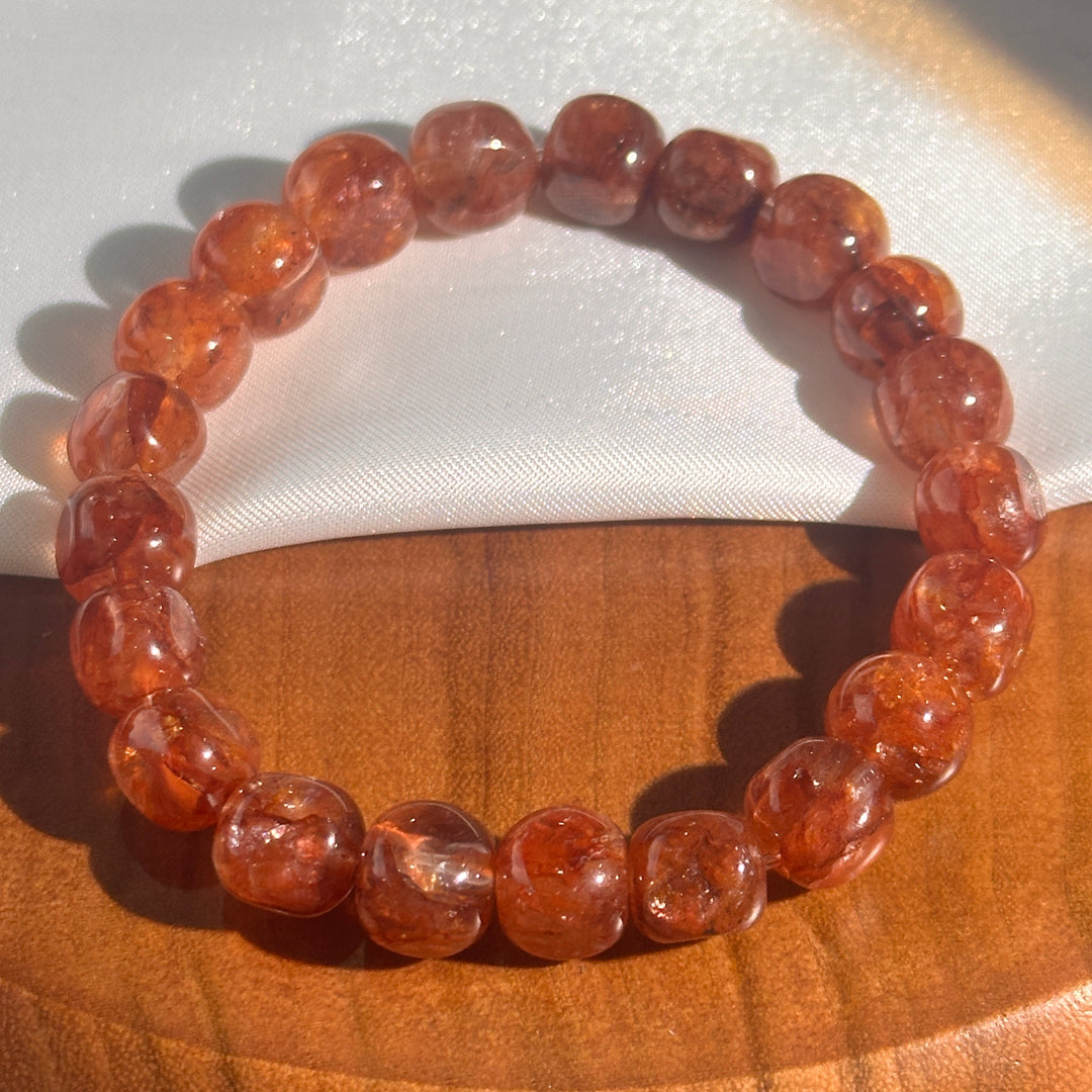 Fire Quartz Cube Bracelet 8.3-9.3mm