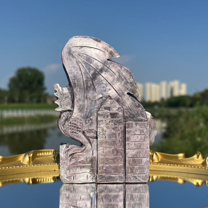 Natural Lepidolite Dragon