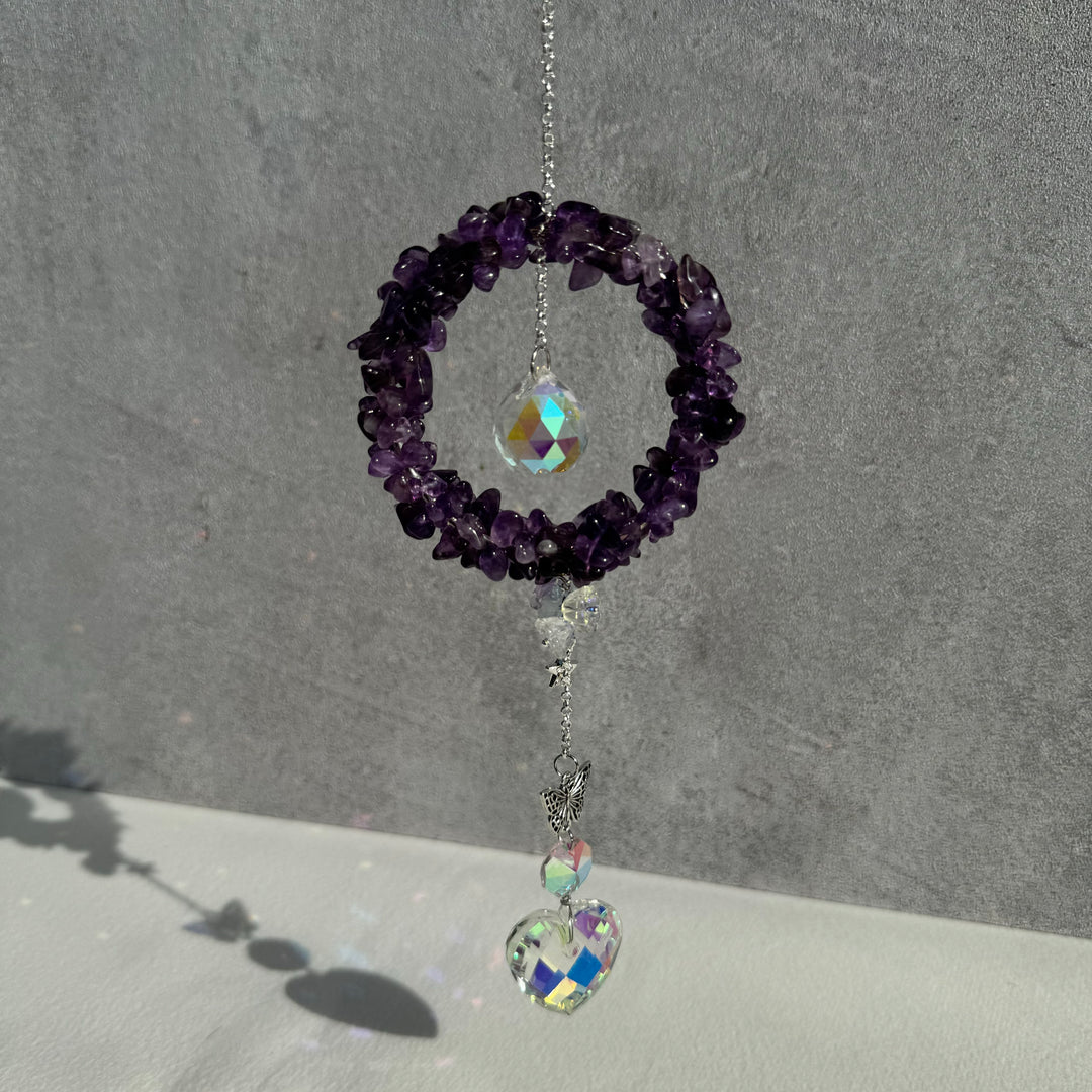 Wreath Crystal Sun Catcher