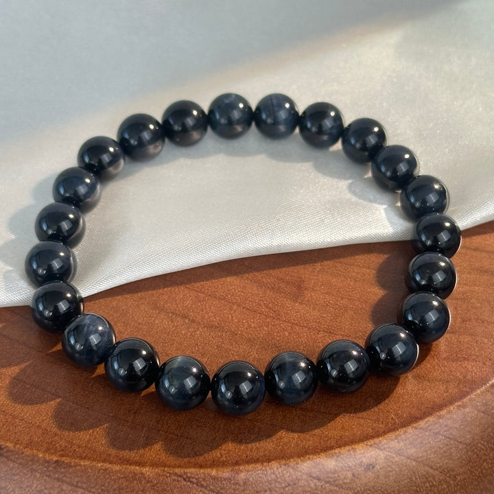 Blue Tiger Eye Stone Bracelet 8.1-8.5mm