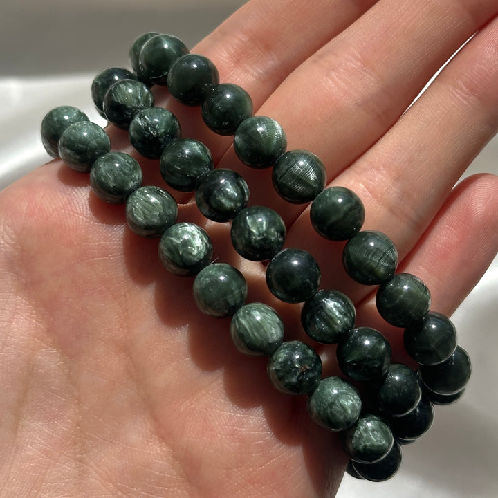 Seraphinite Bracelet 7.8-8.0mm