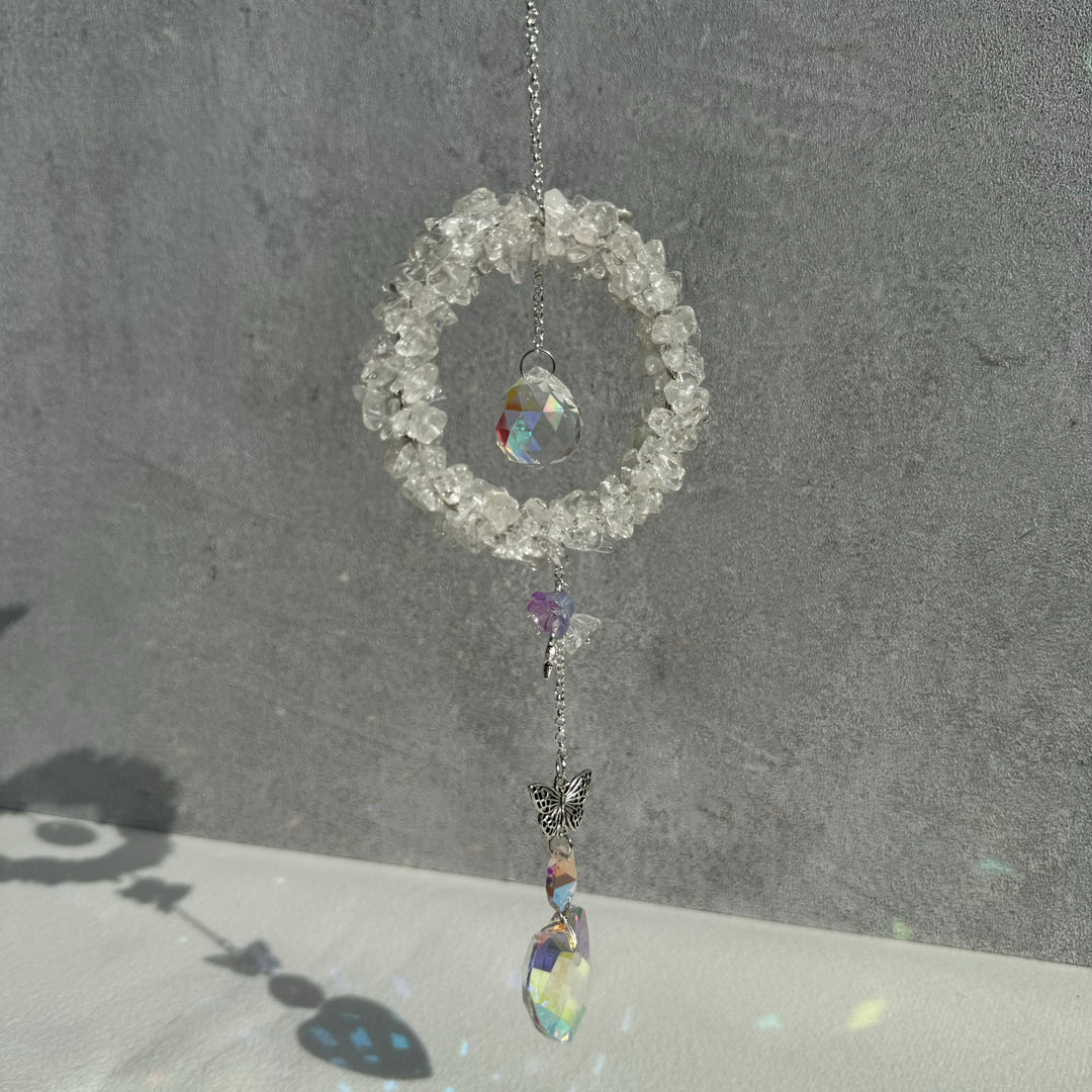 Wreath Crystal Sun Catcher