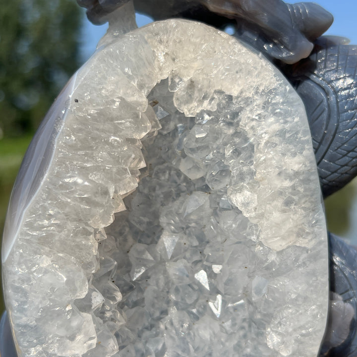 Agate Geode Dragon