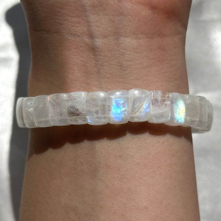Indian Moonstone Soft Bangle 9.6-10.1mm