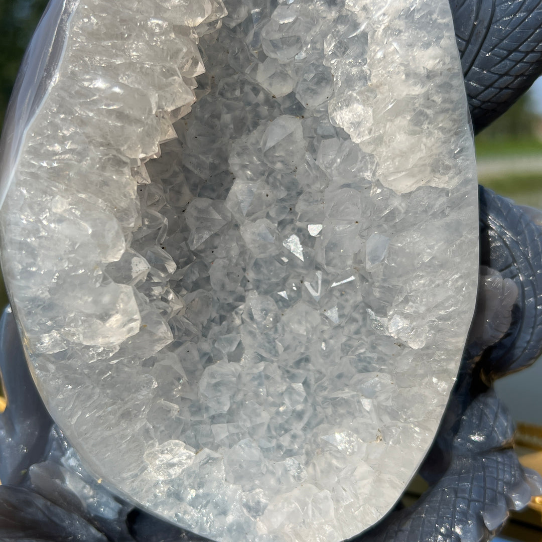 Agate Geode Dragon