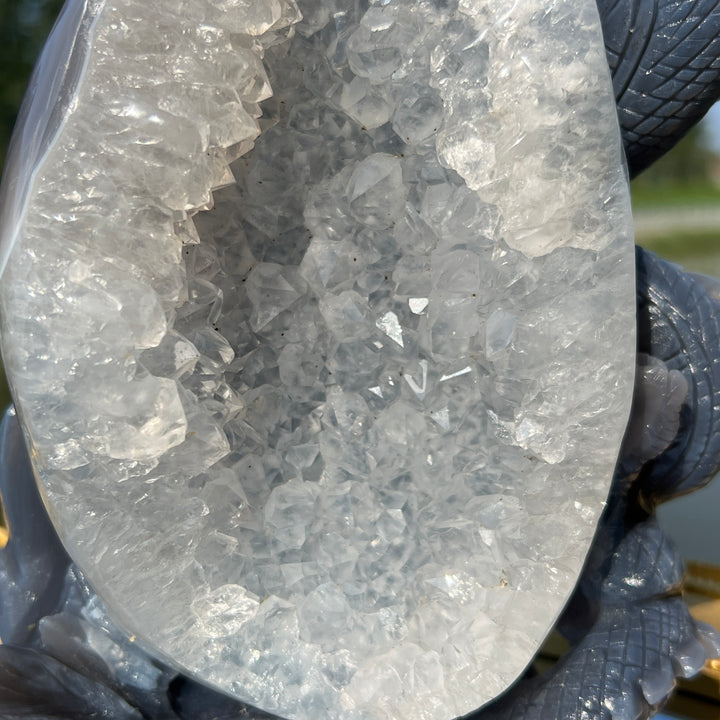 Agate Geode Dragon
