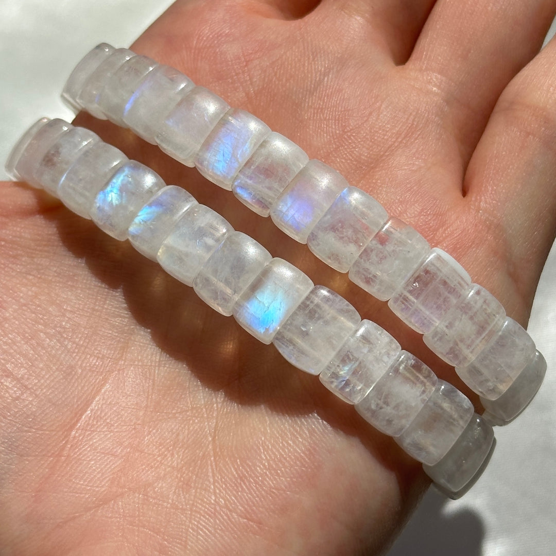 Indian Moonstone Soft Bangle 9.6-10.1mm