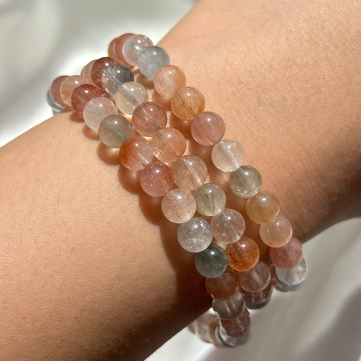 Rainbow Rabbit Hair Bracelet 5.9-6.1mm