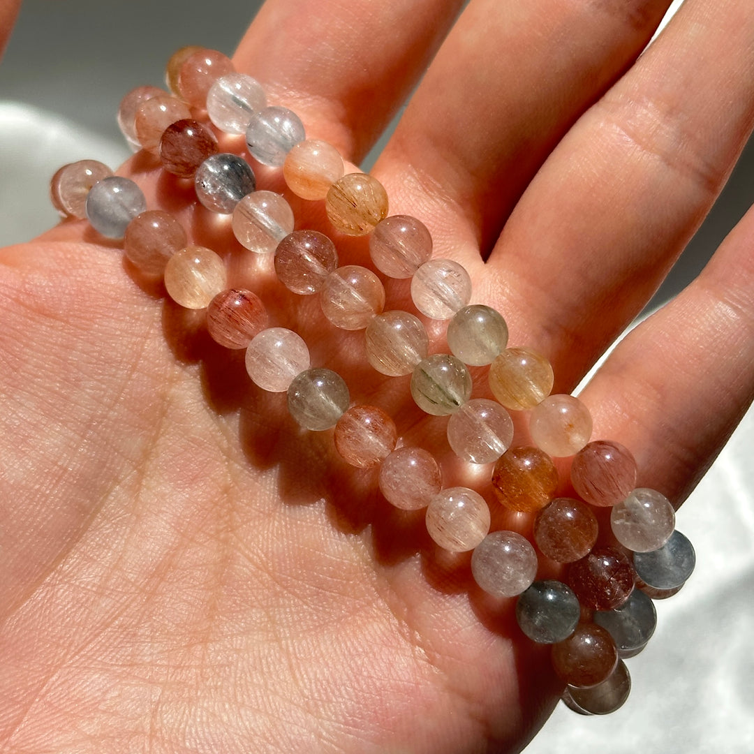 Rainbow Rabbit Hair Bracelet 5.9-6.1mm