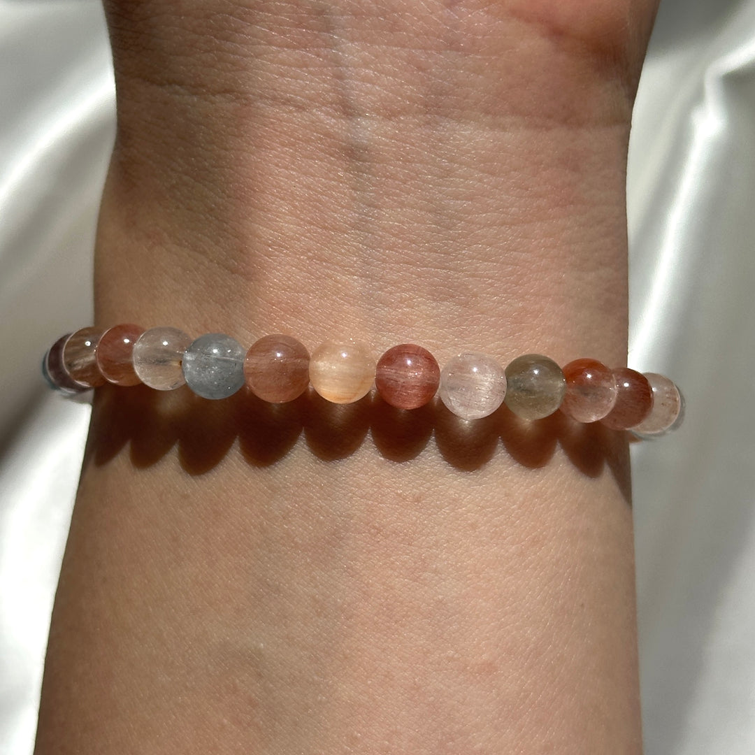 Rainbow Rabbit Hair Bracelet 5.9-6.1mm