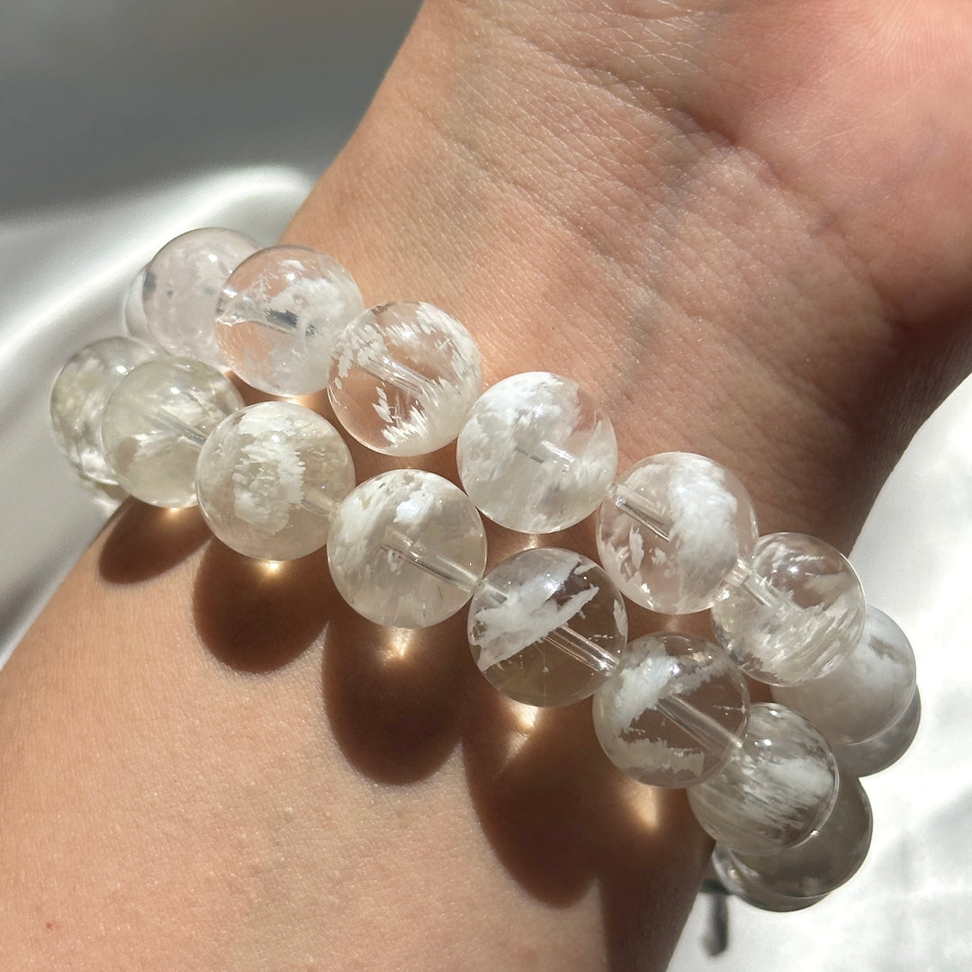 Snowflake Phantom Quartz Bracelet 11.9-12.3mm