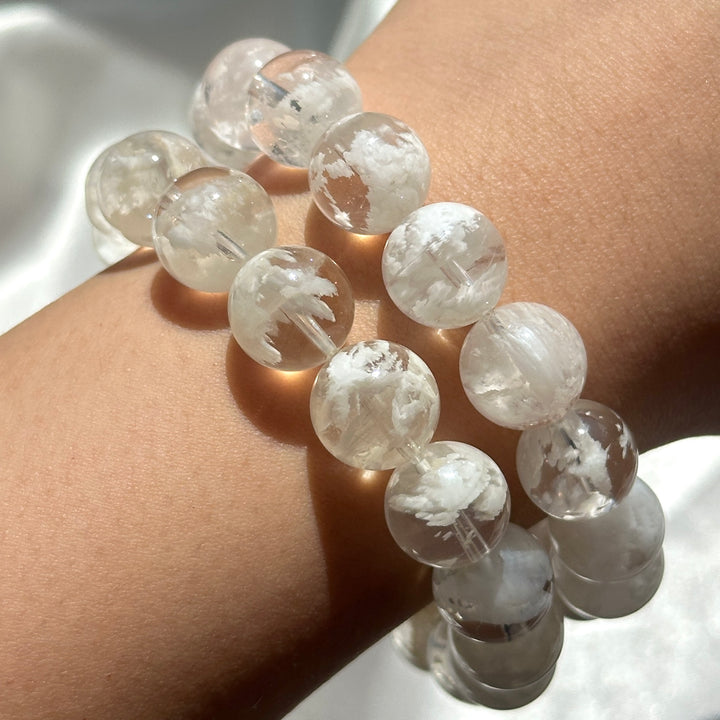 Snowflake Phantom Quartz Bracelet 11.9-12.3mm
