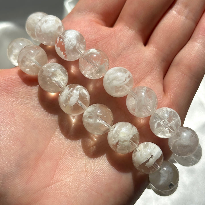 Snowflake Phantom Quartz Bracelet 11.9-12.3mm