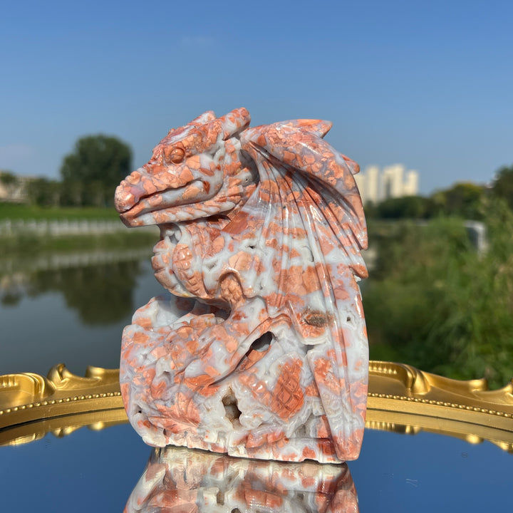 Pink Agate Dragon