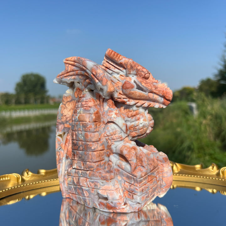 Pink Agate Dragon