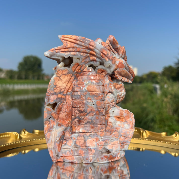 Pink Agate Dragon