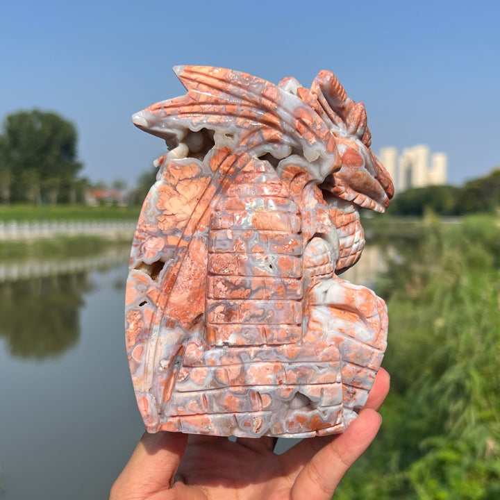 Pink Agate Dragon