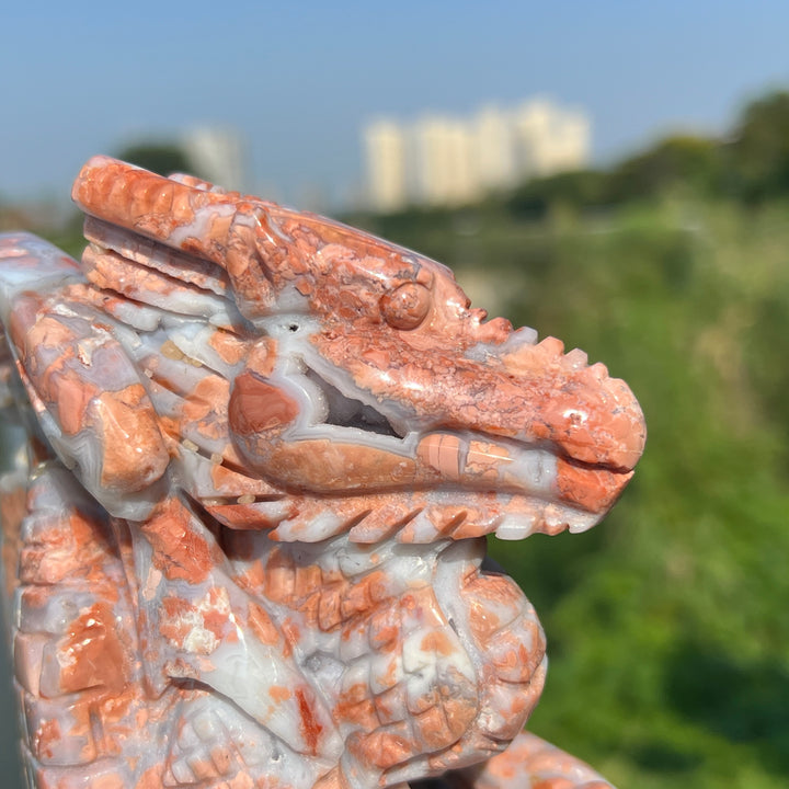Pink Agate Dragon