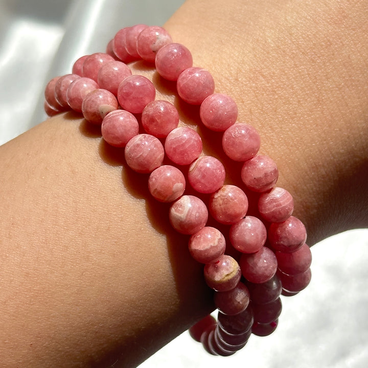 Rhodochrosite Bracelet 6.2-6.8mm