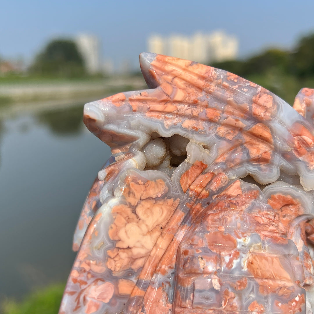 Pink Agate Dragon