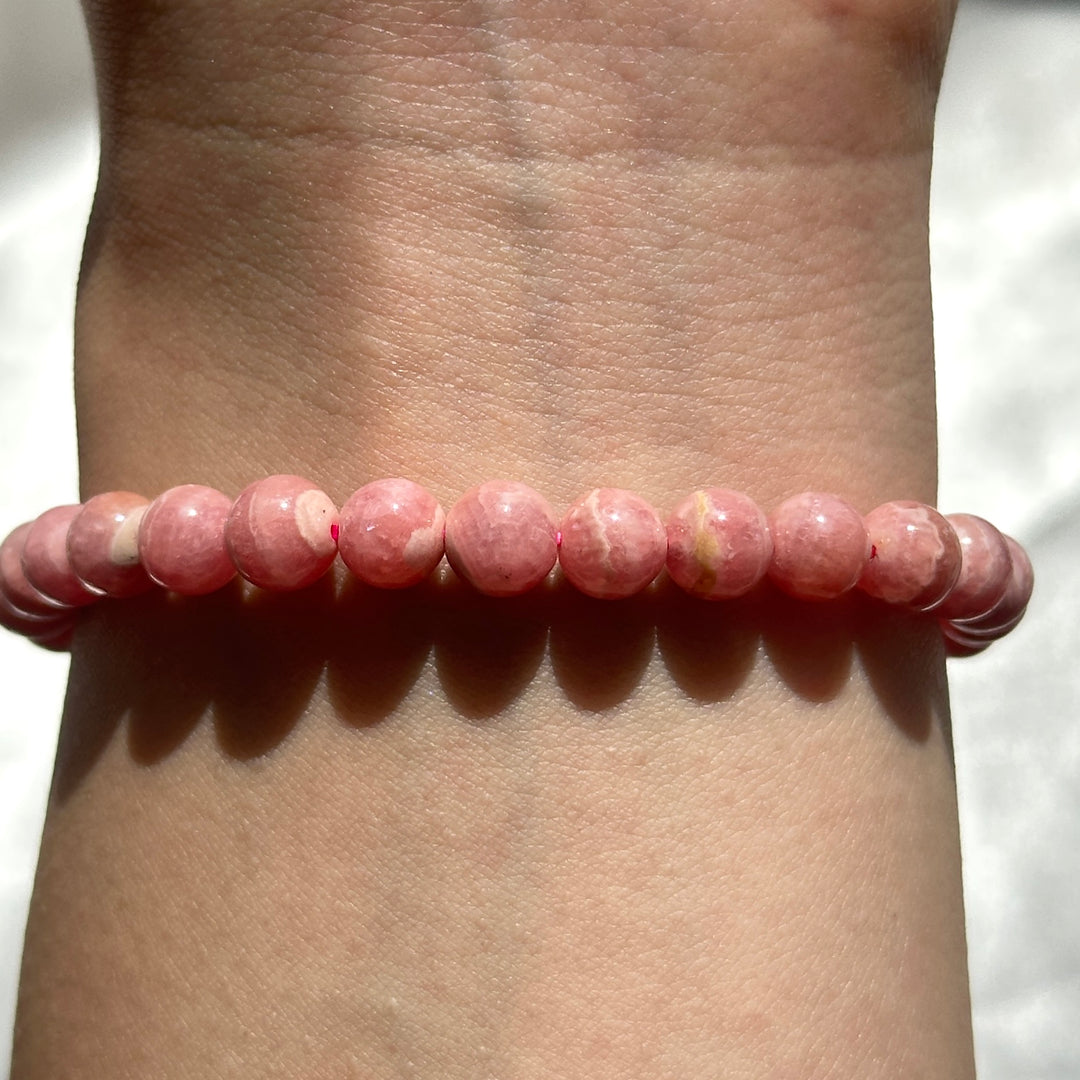 Rhodochrosite Bracelet 6.2-6.8mm