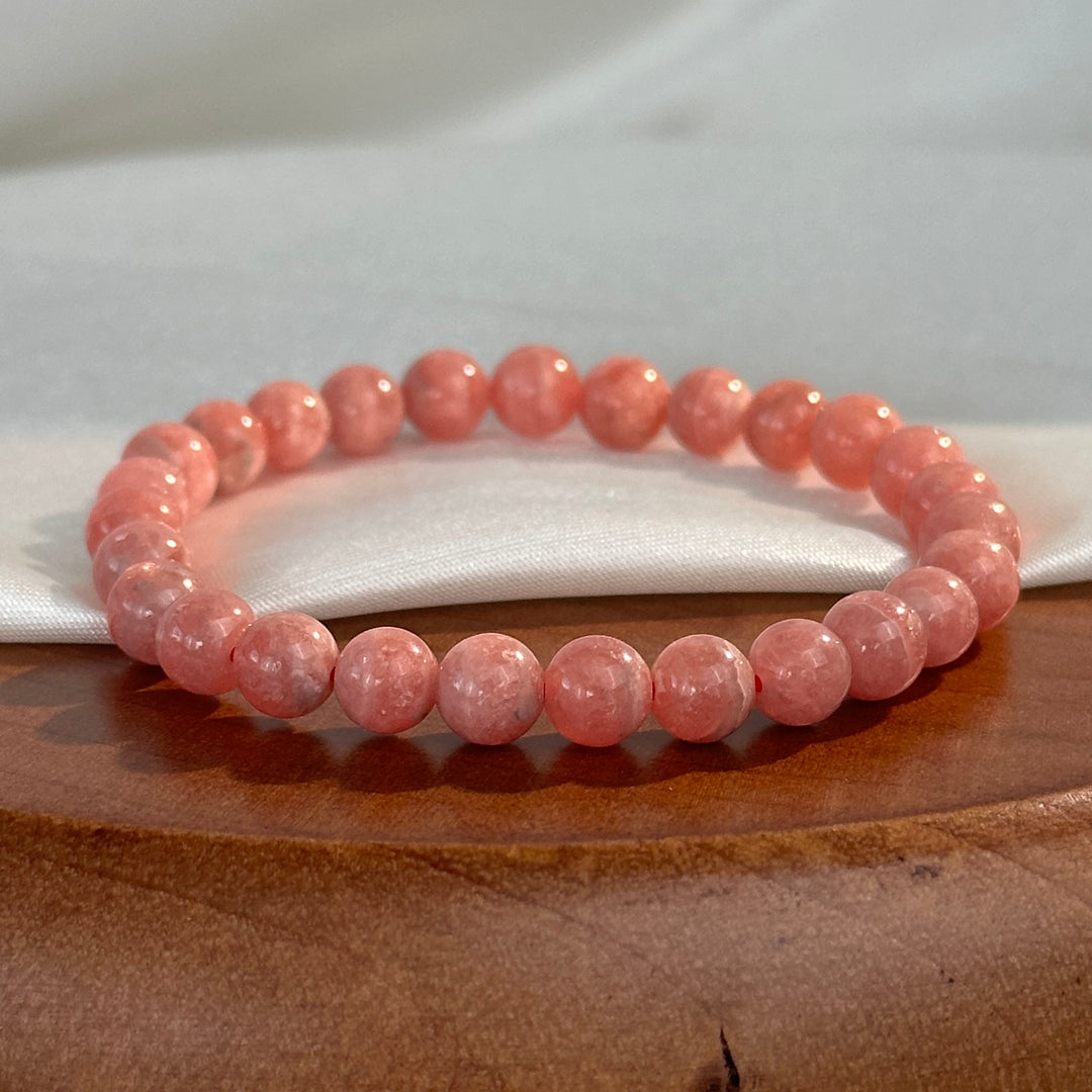 Rhodochrosite Bracelet 6.2-6.8mm